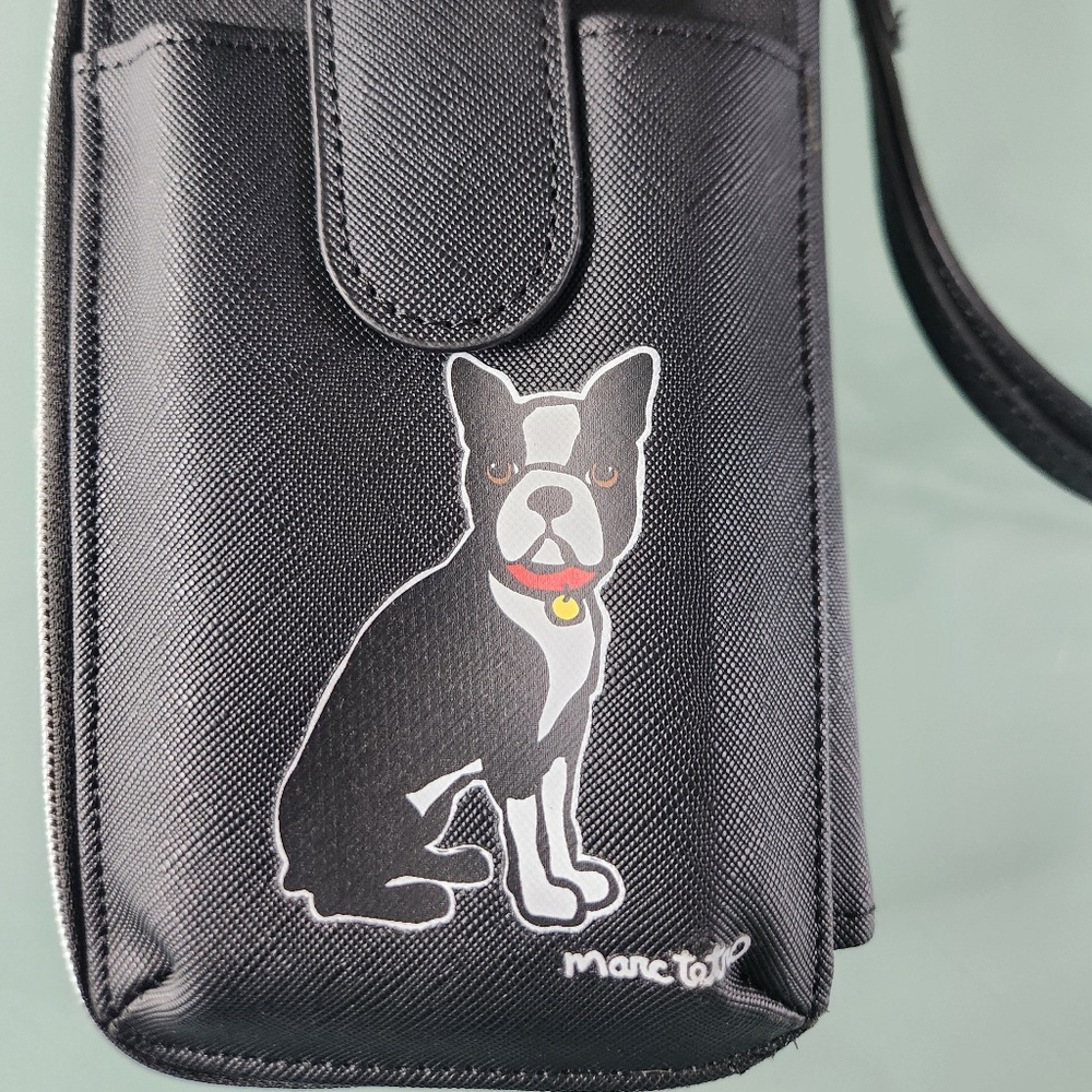 Marc Tetro Boston Terrier Credit cards and Essentials Bag, NWOT